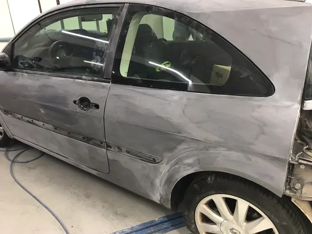 Lateral aparejado tras la reparación de chapa
